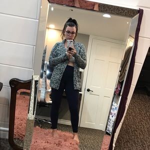 Salt and pepper aritzia talula cardigan